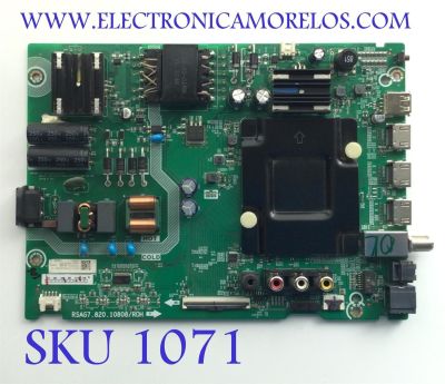 MAIN FUENTE (COMBO) PARA TV HISENSE·ROKU TV 4K·UHD·HDR / NUMERO DE PARTE 303578 / RSAG7.820.10808/ROH / 303579 / 43A53FUR(0003) / H41802PNL35A1 / PANEL HD425Y1U52-T0L2\GM\CKD3A\ROH / DISPLAY T430QVN03.M / MODELO 43R6E4 43A53FUR